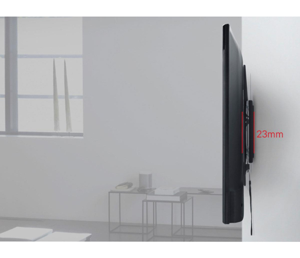 One For All WM4625 Uchylny uchwyt do TV 32"-90", 60kg, 600x400, Czarny - 1589594 - zdjęcie 5